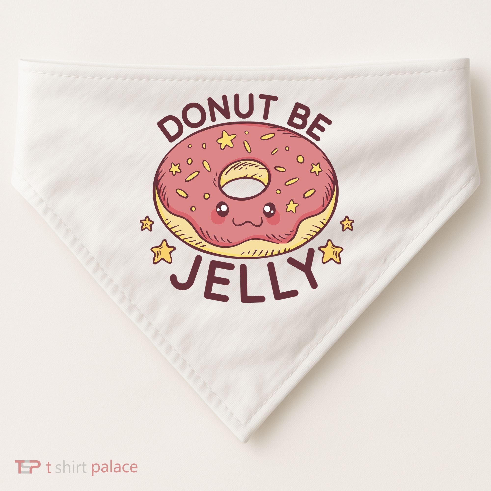 Donut Be Jelly Cute Funny USA-Made Doggie Bandana