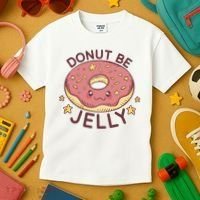 Donut Be Jelly Cute Funny Kids T-Shirt thumb 3