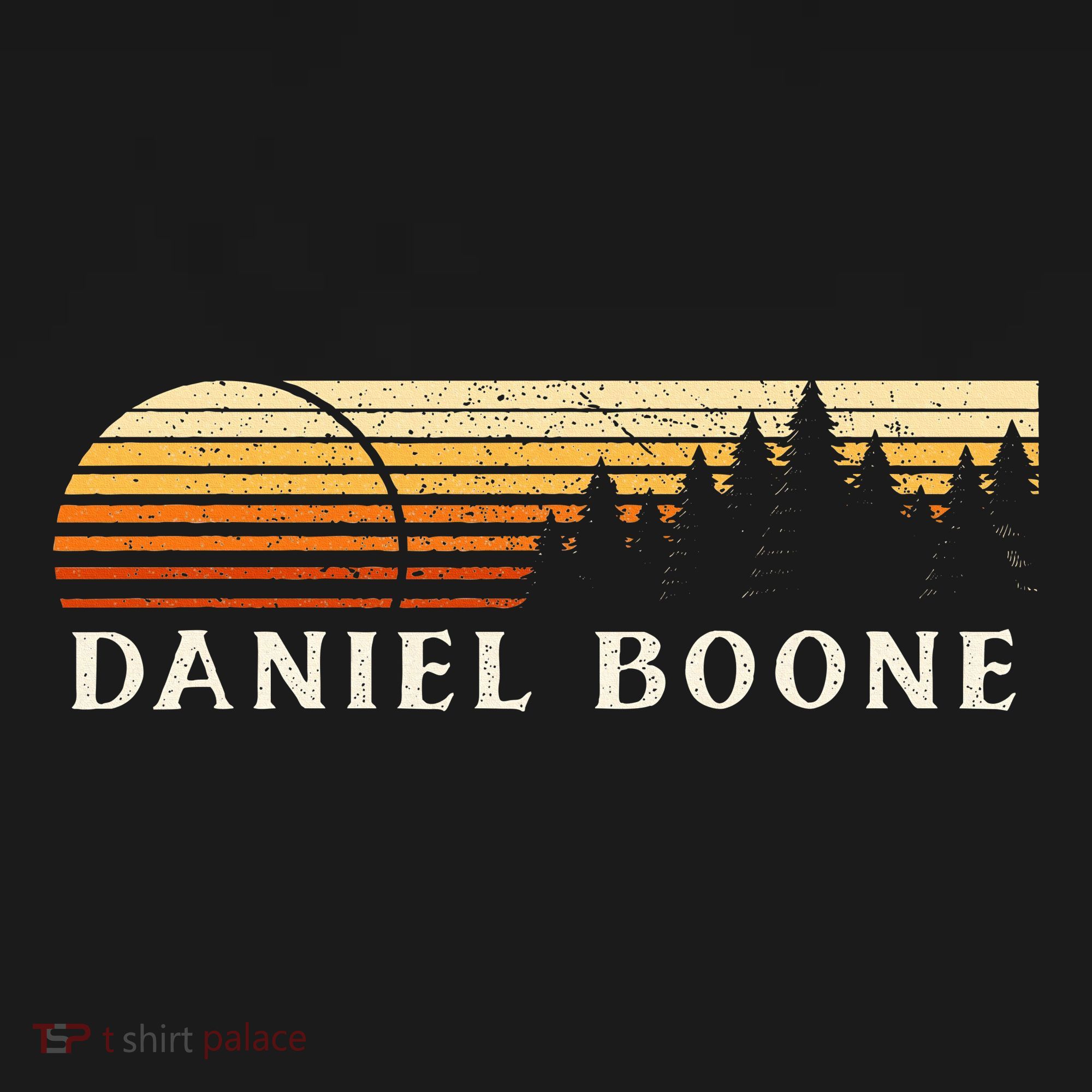 Daniel Boone Ky Vintage Evergreen Sunset Eighties T-Shirt