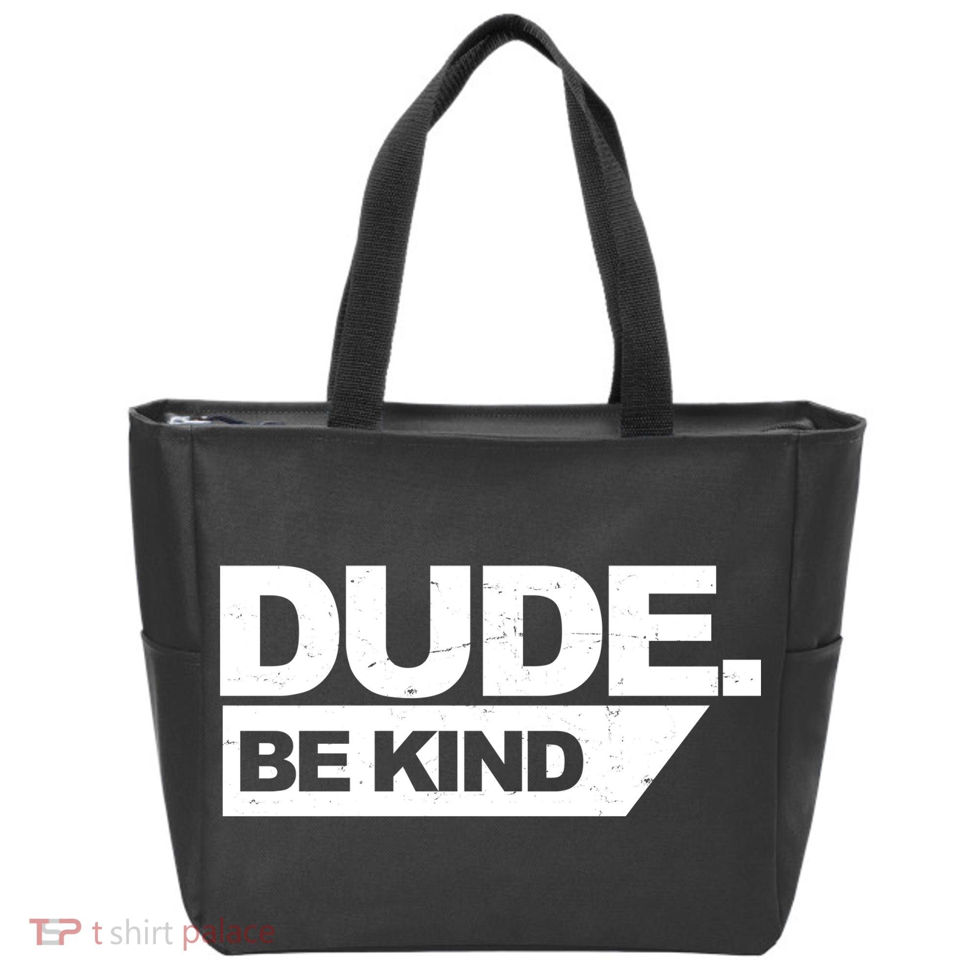Dude Be Kind Anti Bullying Retro Tote Bag