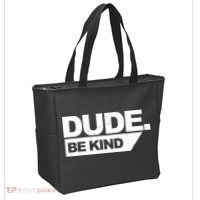 Dude Be Kind Anti Bullying Retro Tote Bag thumb 2