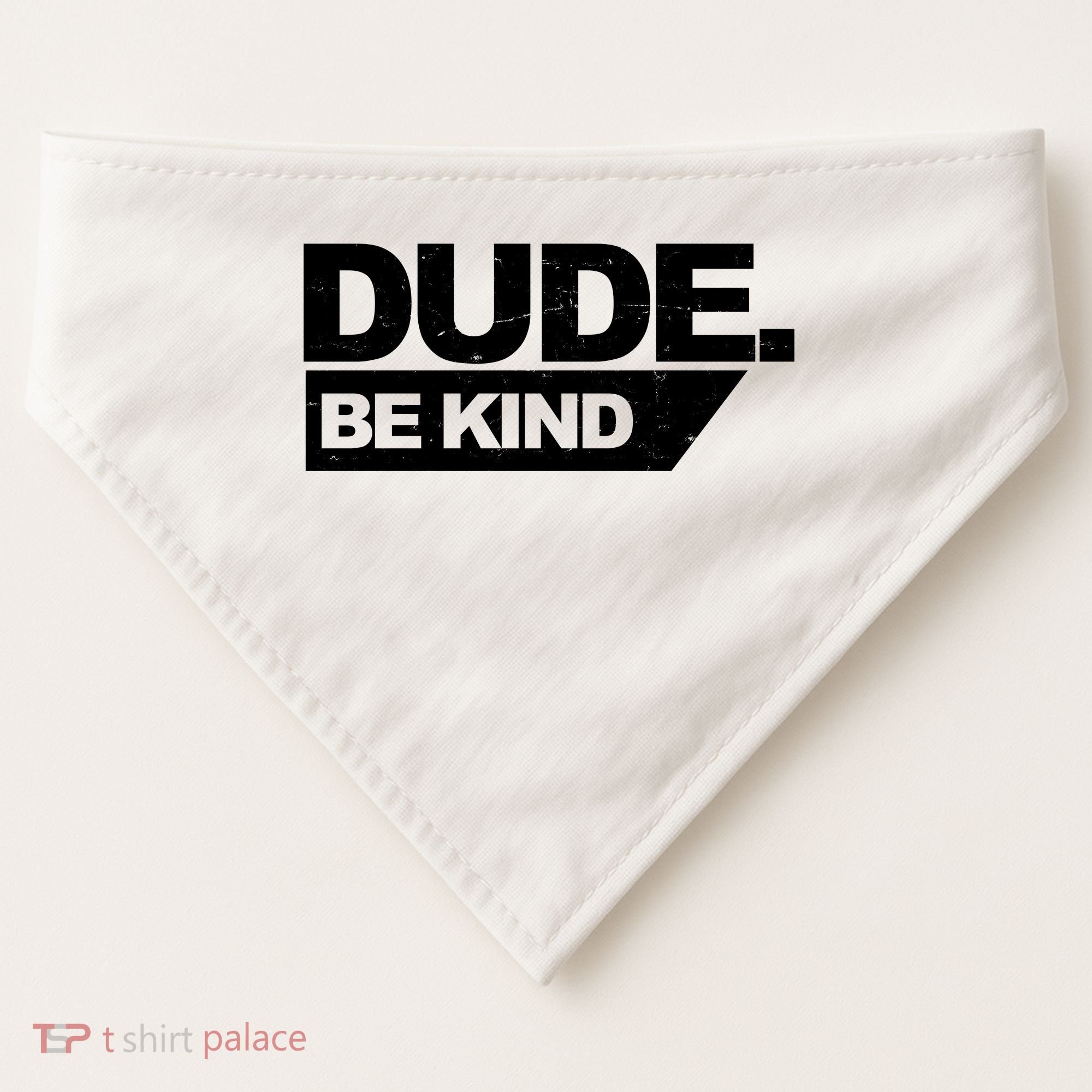 Dude Be Kind Anti Bullying Retro USA-Made Doggie Bandana