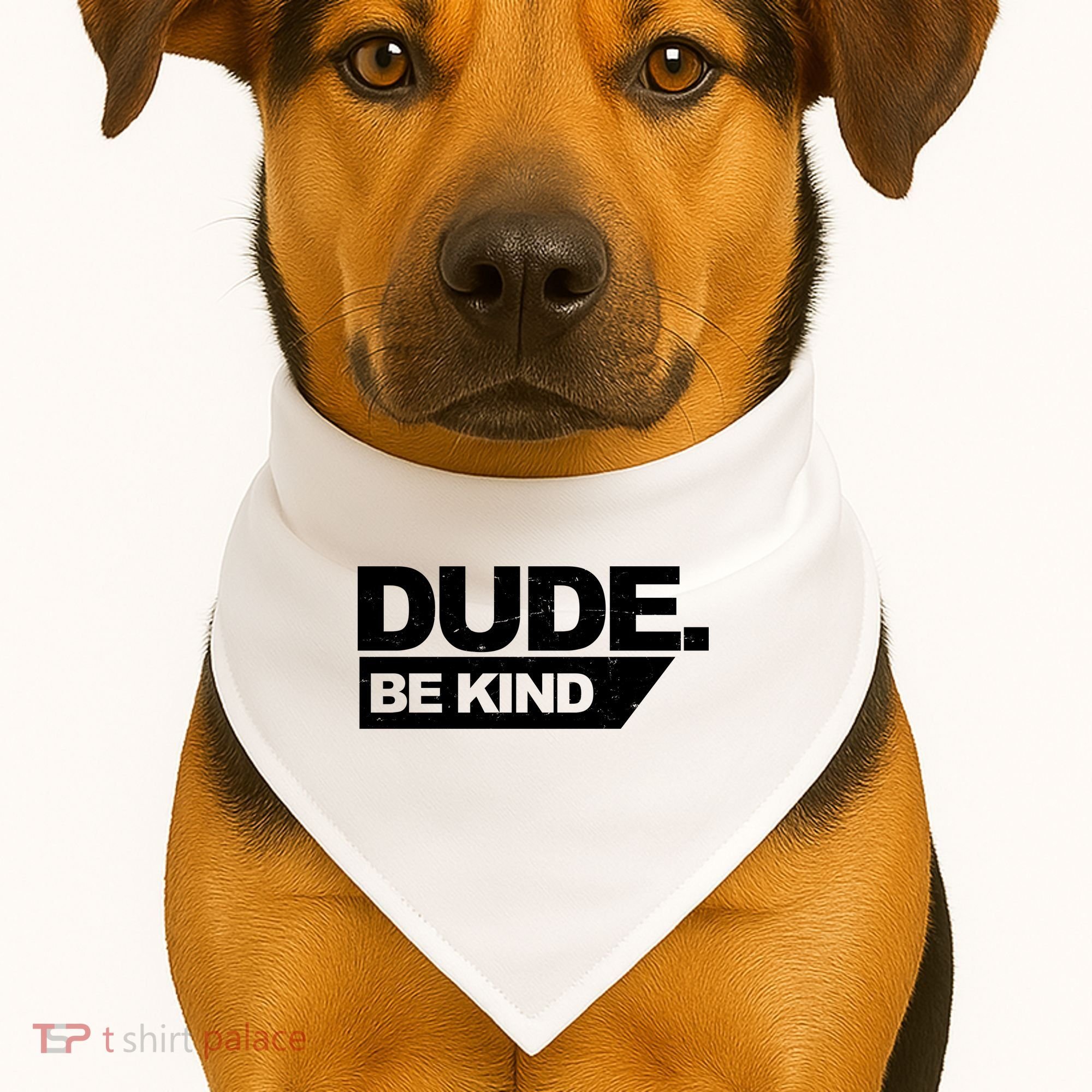 Dude Be Kind Anti Bullying Retro USA-Made Doggie Bandana