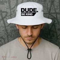 Dude Be Kind Anti Bullying Retro Bucket Hat thumb 2