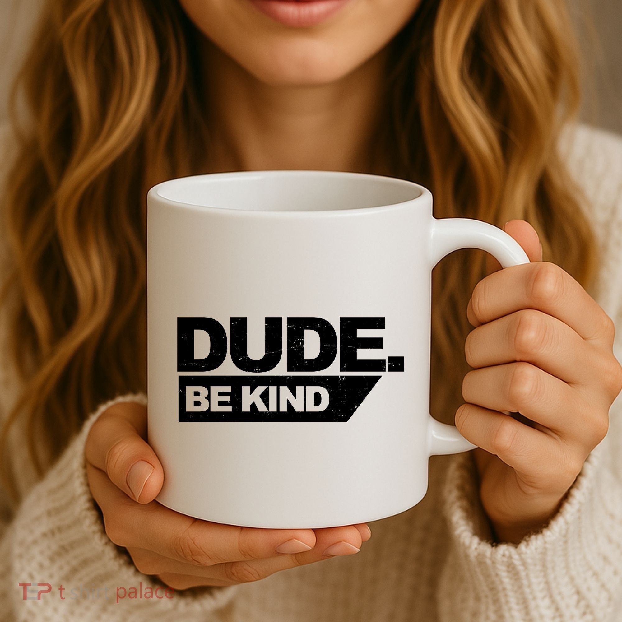 Dude Be Kind Anti Bullying Retro Coffee Mug