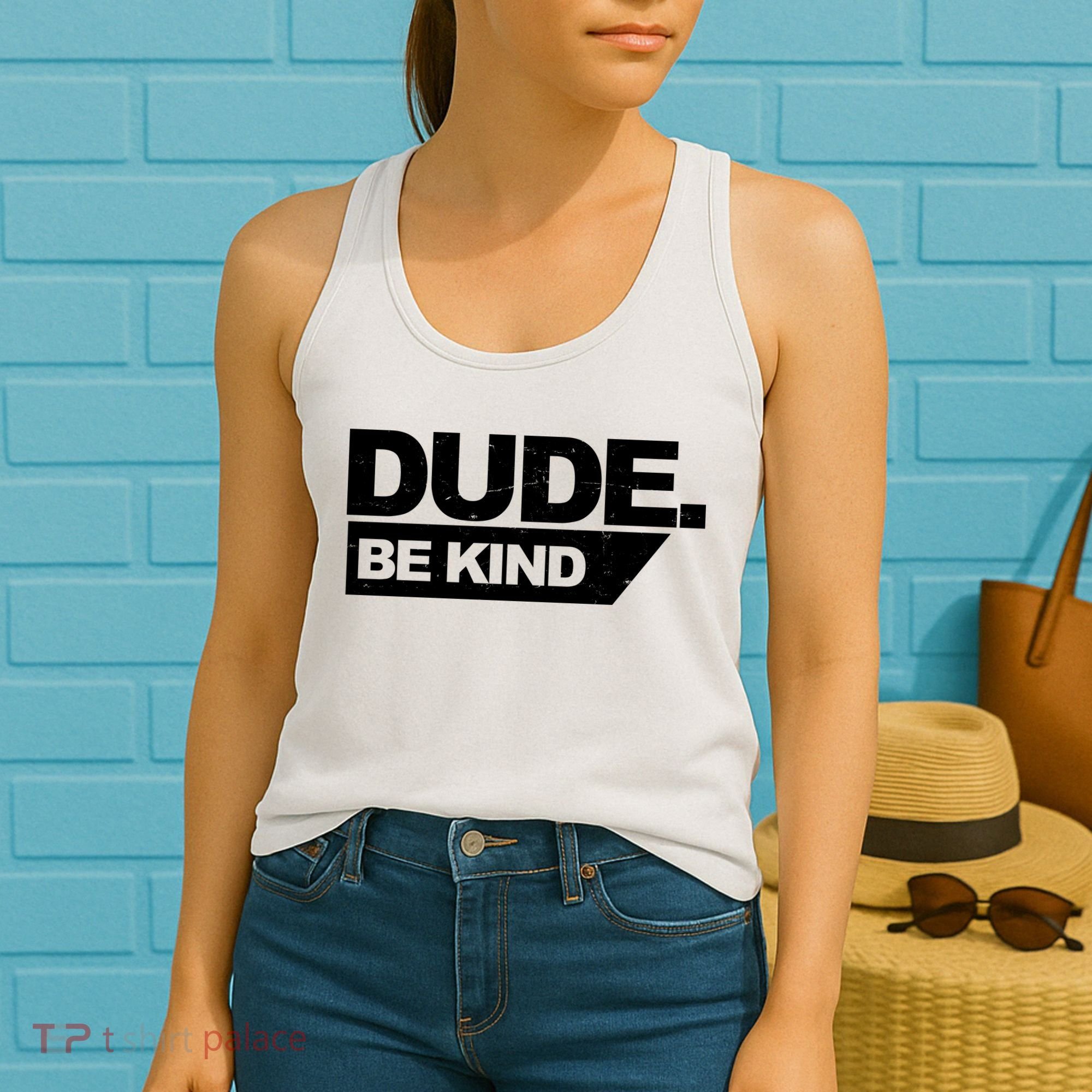 Dude Be Kind Anti Bullying Retro Women's Tank Top