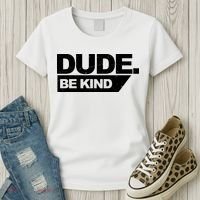 Dude Be Kind Anti Bullying Retro Women's T-Shirt thumb 3