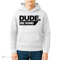 Dude Be Kind Anti Bullying Retro Kids Hoodie thumb 4