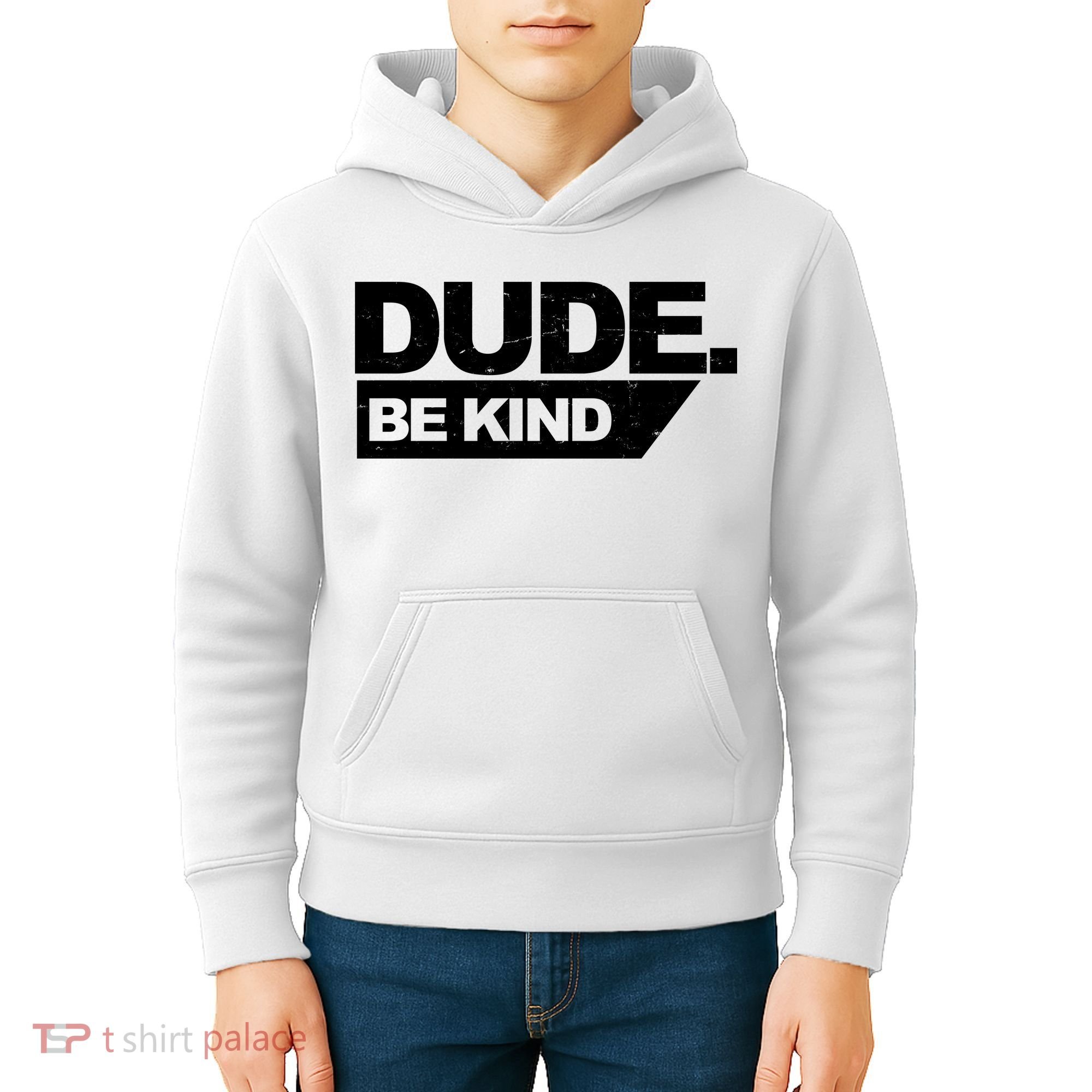 Dude Be Kind Anti Bullying Retro Kids Hoodie