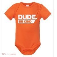 Dude Be Kind Kids Unity Day Orange Anti Bullying Baby Bodysuit thumb 0
