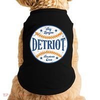 Detroit Big League Baseball Club Doggie Tank thumb 0