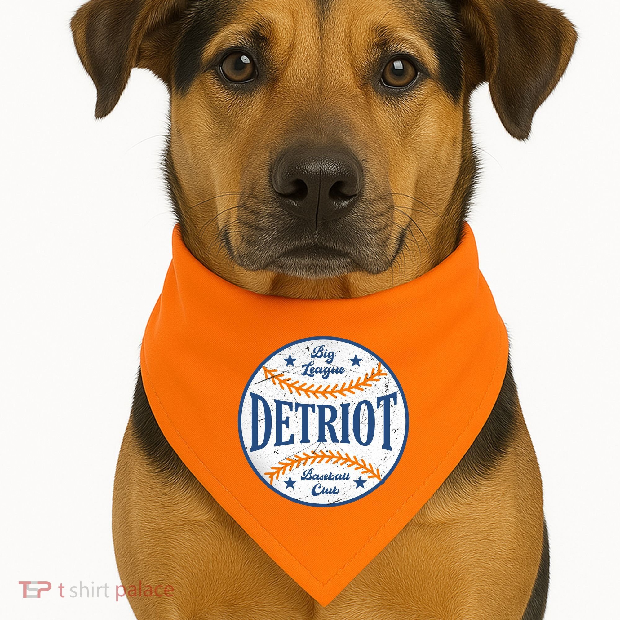 Detroit Big League Baseball Club USA-Made Doggie Bandana