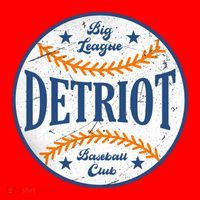 Detroit Big League Baseball Club Santa Hat thumb 1