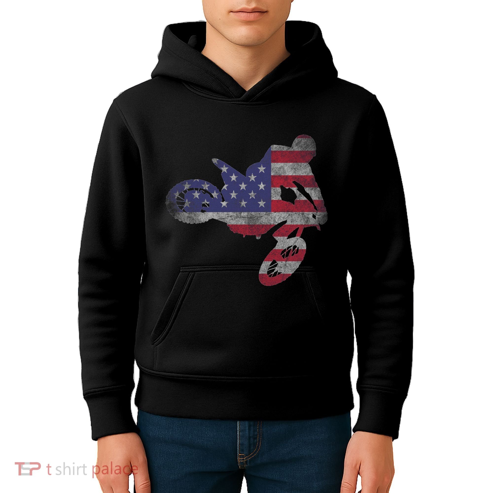 Dirt Bike Motocross Enduro Long Sleeve Kids Hoodie
