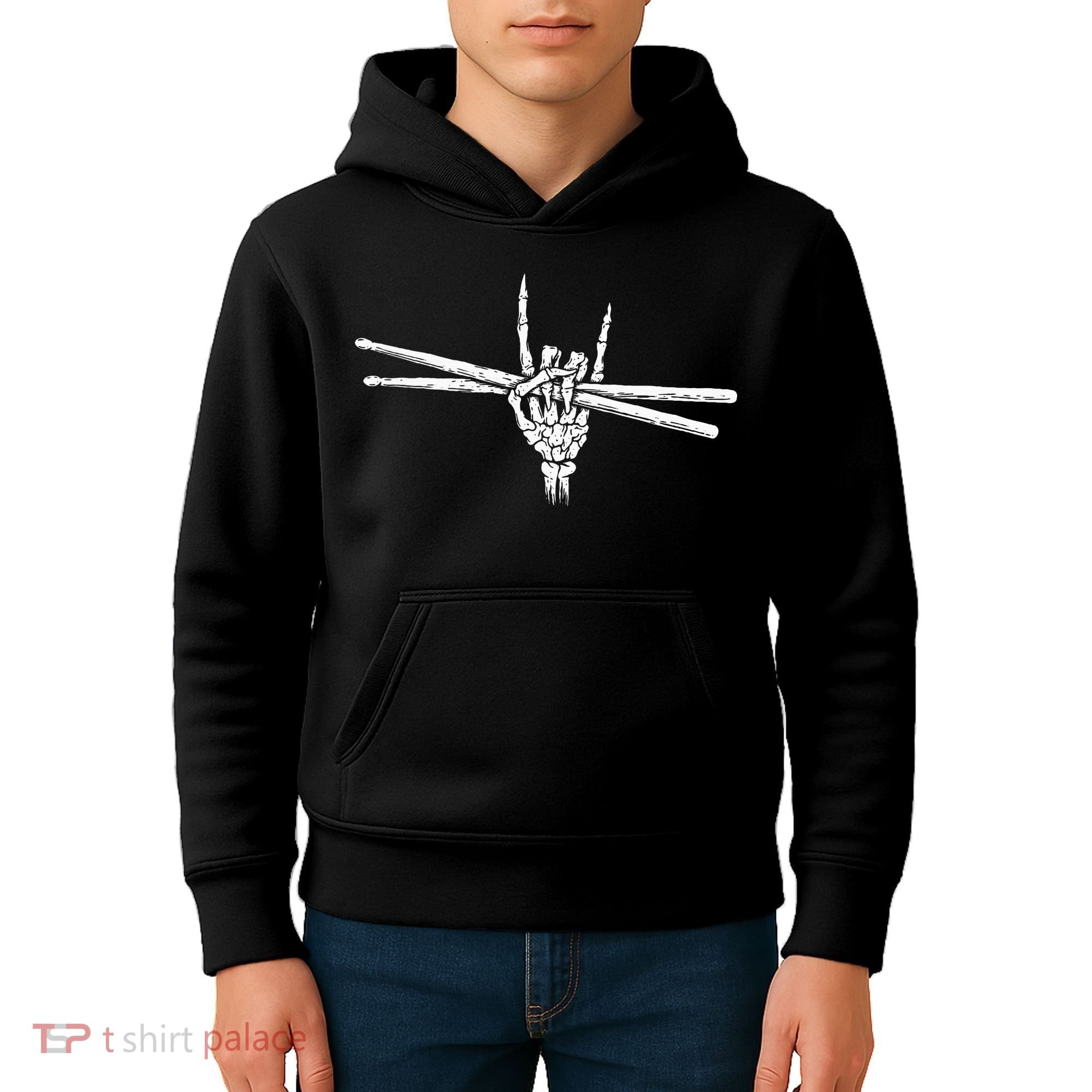 Drumsticks Band Music Drummer Percussion Player Kids Hoodie