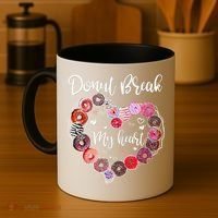 Donut Break My Heart Valentine's Day And For Donuts Great Gift Coffee Mug thumb 4