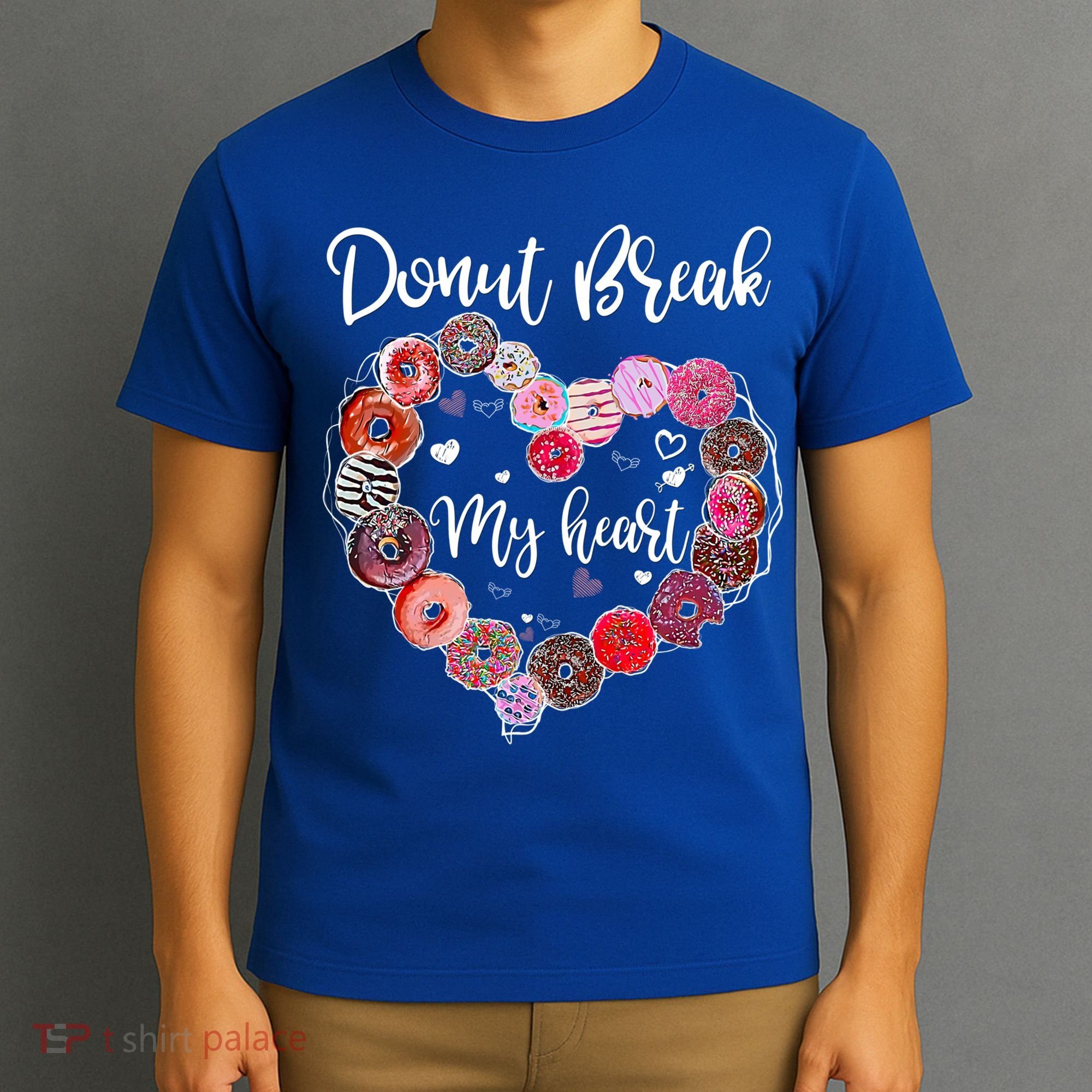 Donut Break My Heart Valentine's Day And For Donuts Great Gift T-Shirt