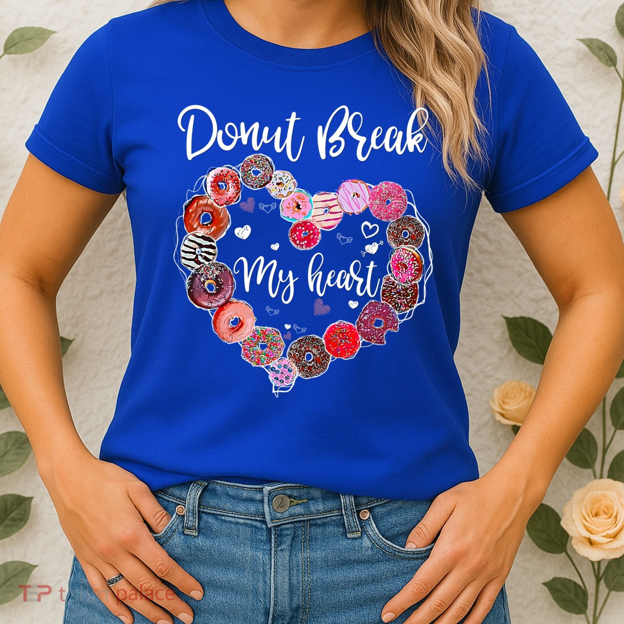 Donut Break My Heart Valentine's Day And For Donuts Great Gift Women's T-Shirt