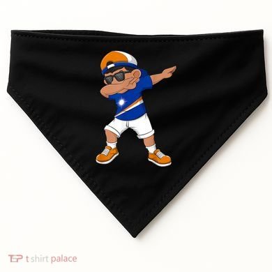 Dabbing Boy Marshall Islands Flag Dab Dance USA-Made Doggie Bandana