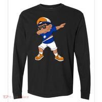 Dabbing Boy Marshall Islands Flag Dab Dance Comfort Colors Heavyweight Long Sleeve T-Shirt thumb 0
