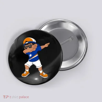Dabbing Boy Marshall Islands Flag Dab Dance Button