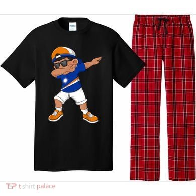 Dabbing Boy Marshall Islands Flag Dab Dance Pajama Set