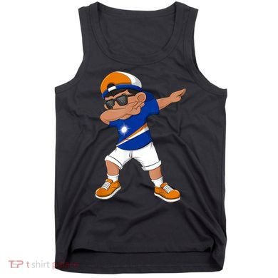 Dabbing Boy Marshall Islands Flag Dab Dance Tank Top