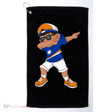 Dabbing Boy Marshall Islands Flag Dab Dance Golf Towel