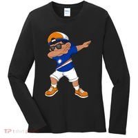 Dabbing Boy Marshall Islands Flag Dab Dance Women's Long Sleeve Shirt thumb 0