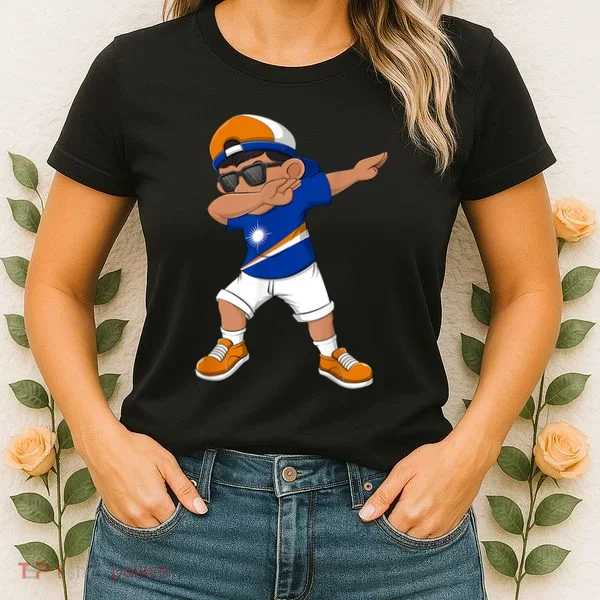 Dabbing Boy Marshall Islands Flag Dab Dance Women's T-Shirt