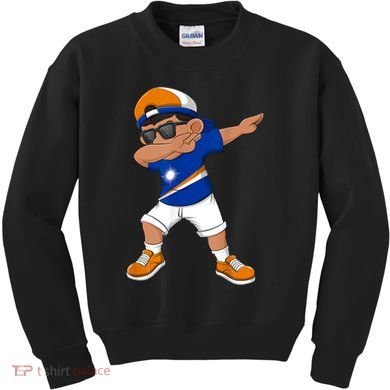 Dabbing Boy Marshall Islands Flag Dab Dance Kids Sweatshirt