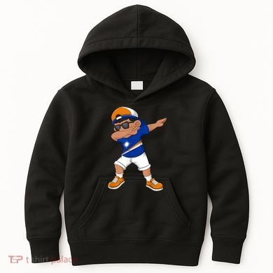 Dabbing Boy Marshall Islands Flag Dab Dance Kids Hoodie
