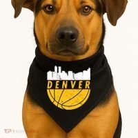 Denver Basketball Mile High 5280 Denver  USA-Made Doggie Bandana thumb 1
