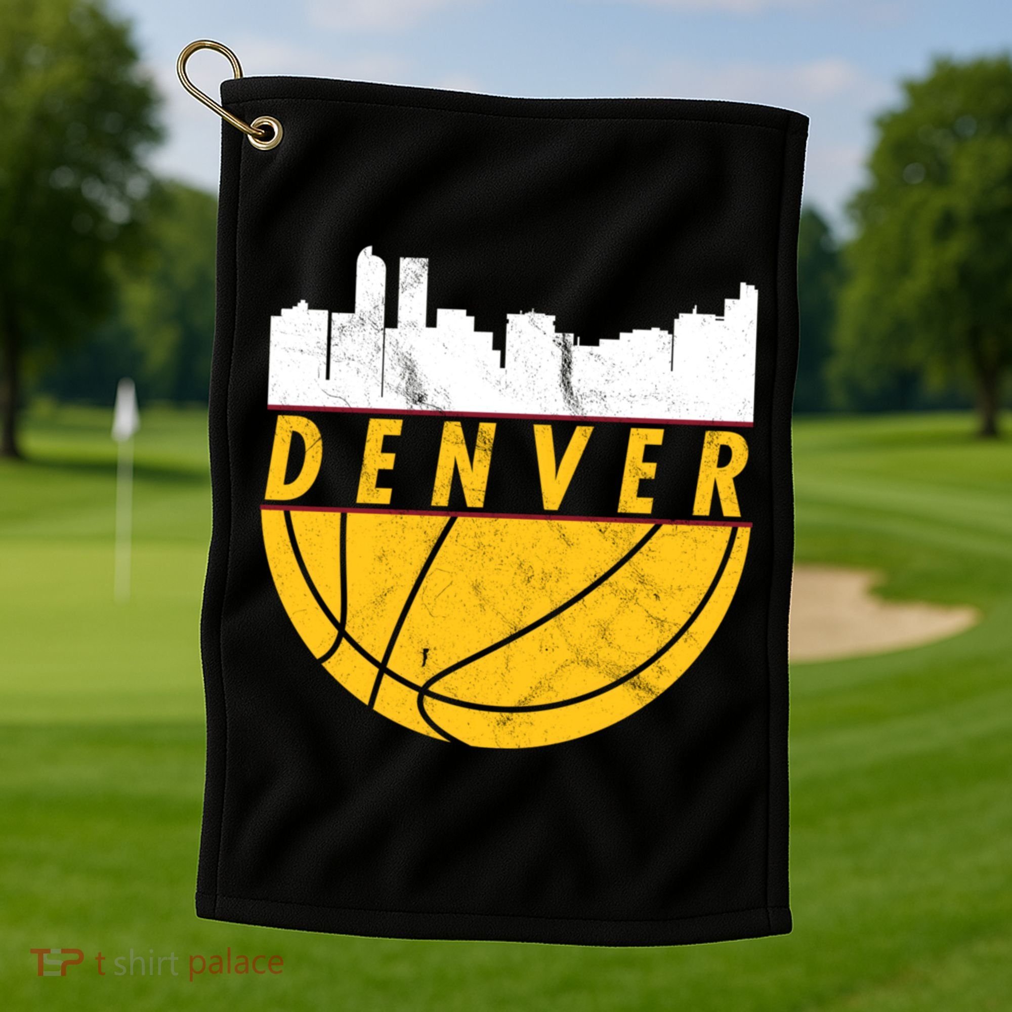 Denver Basketball Mile High 5280 Denver  Golf Towel