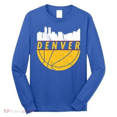 Denver Basketball Mile High 5280 Denver  Long Sleeve Shirt
