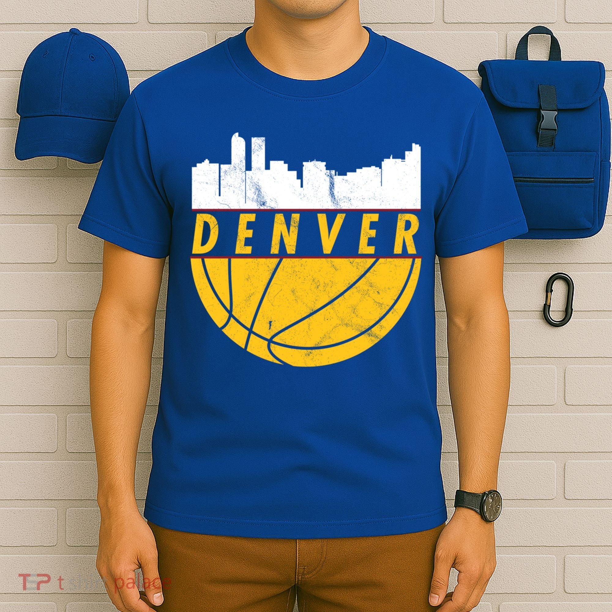 Denver Basketball Mile High 5280 Denver  T-Shirt