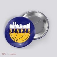 Denver Basketball Mile High 5280 Denver  Button thumb 0