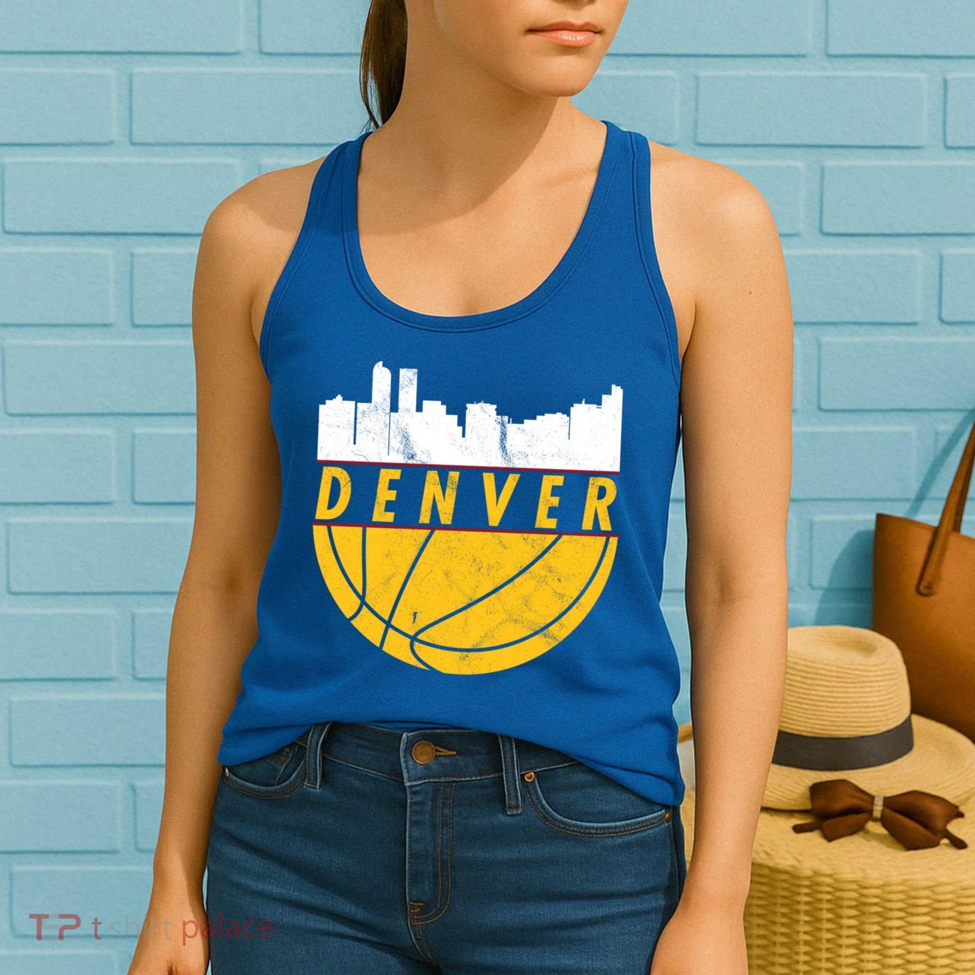 Denver Basketball Mile High 5280 Denver  Women's Tank Top