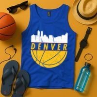 Denver Basketball Mile High 5280 Denver  Tank Top thumb 4