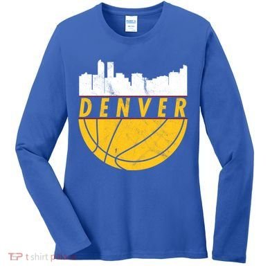 Denver Basketball Mile High 5280 Denver  Women's Long Sleeve Shirt