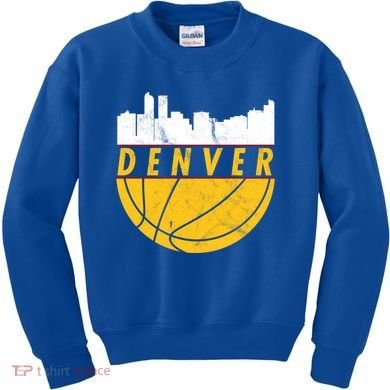 Denver Basketball Mile High 5280 Denver  Kids Sweatshirt