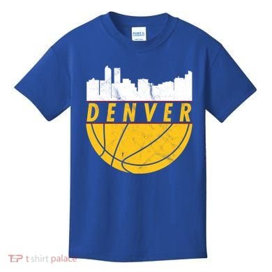 Denver Basketball Mile High 5280 Denver  Kids T-Shirt