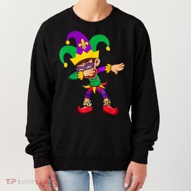 Dabbing Boy Mardi Gras Women's Sweatshirt