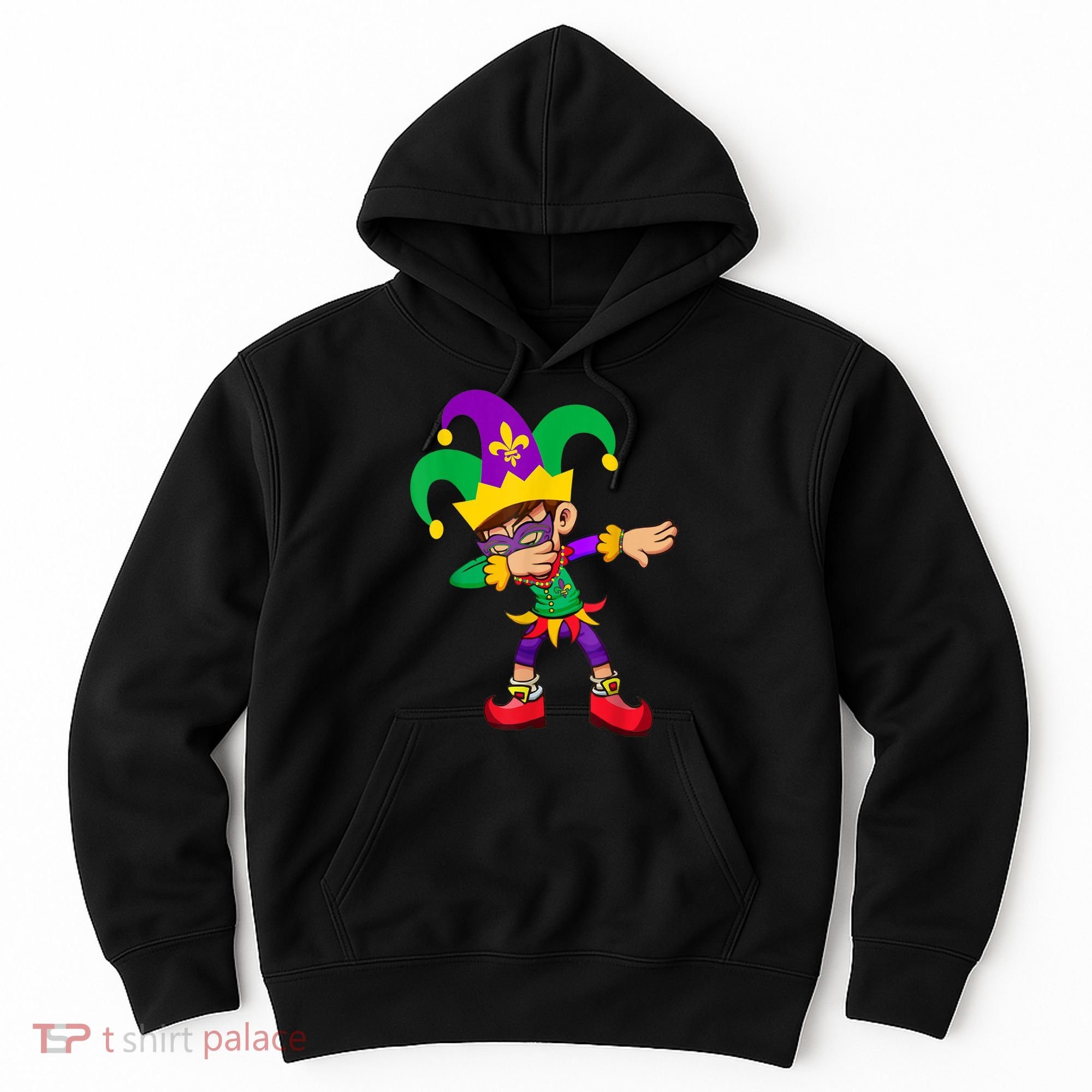 Dabbing Boy Mardi Gras Hoodie