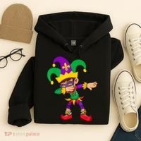 Dabbing Boy Mardi Gras Hoodie thumb 4