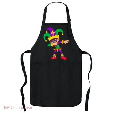 Dabbing Boy Mardi Gras Apron