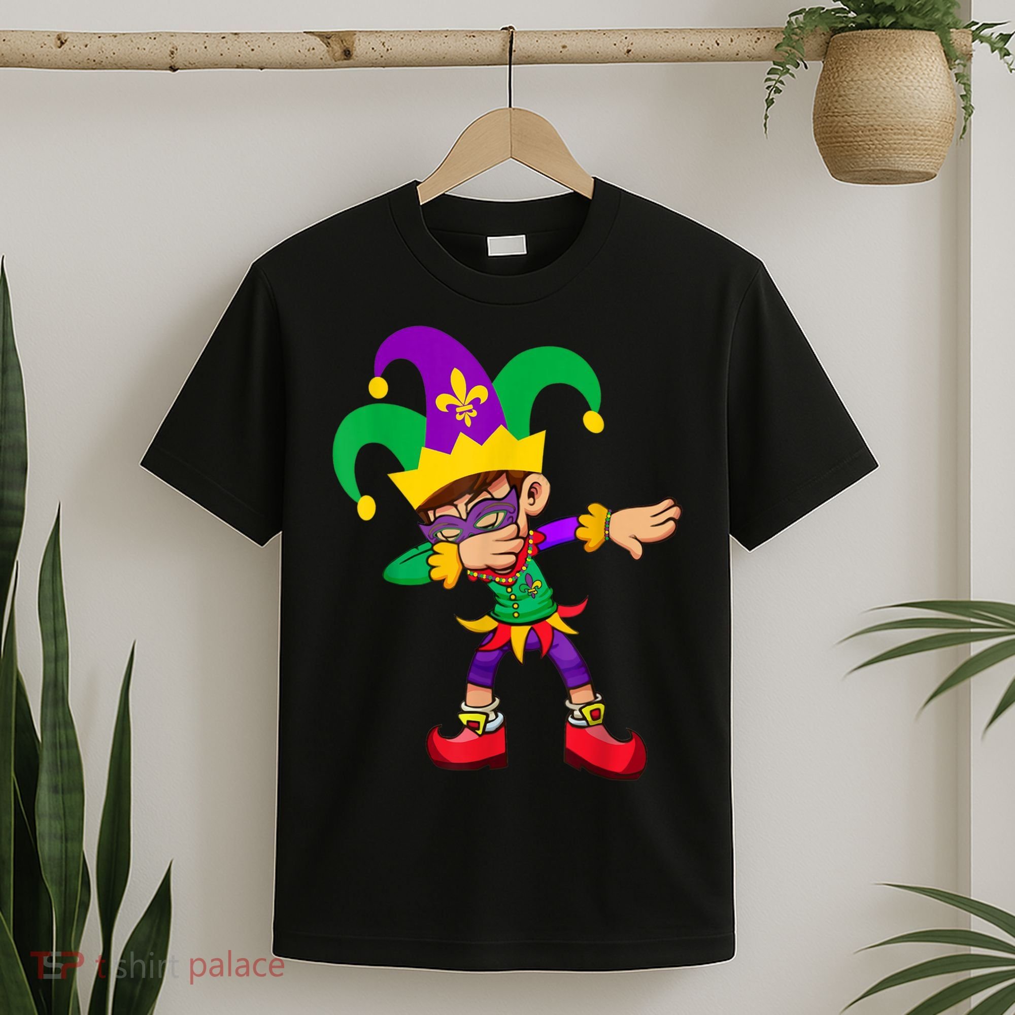Dabbing Boy Mardi Gras T-Shirt