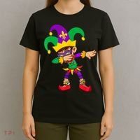 Dabbing Boy Mardi Gras T-Shirt thumb 4