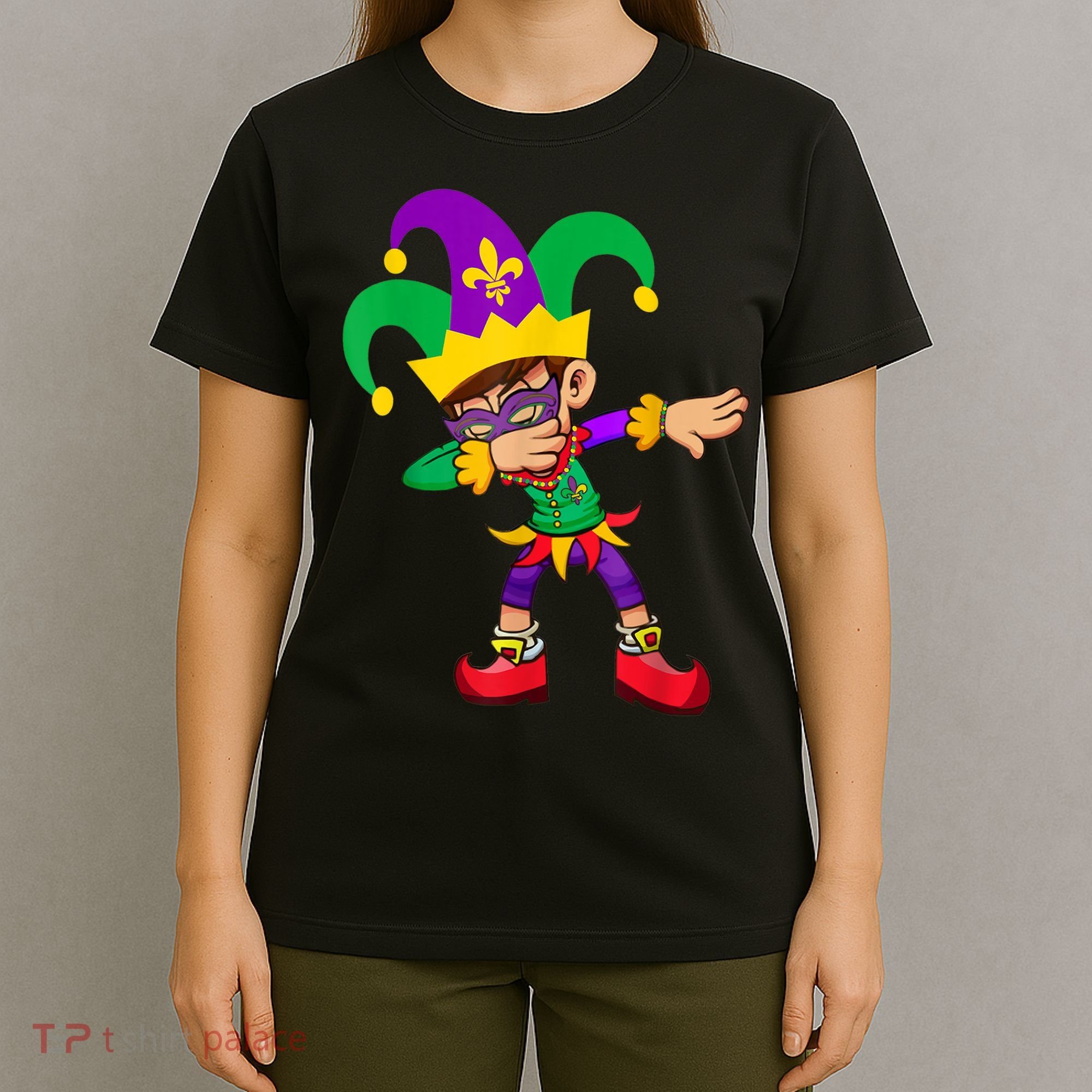Dabbing Boy Mardi Gras T-Shirt