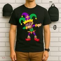Dabbing Boy Mardi Gras T-Shirt thumb 6